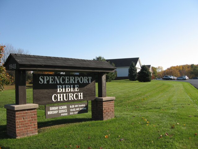 Picture of church and sign.